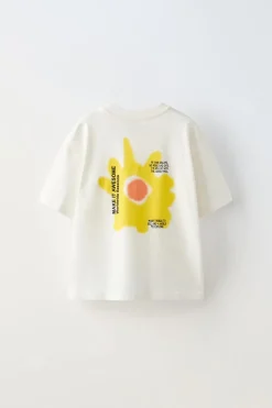 Niños ZARA 6 - 14 Años·Camisetas<CAMISETA ESTAMPADO ETIQUETA