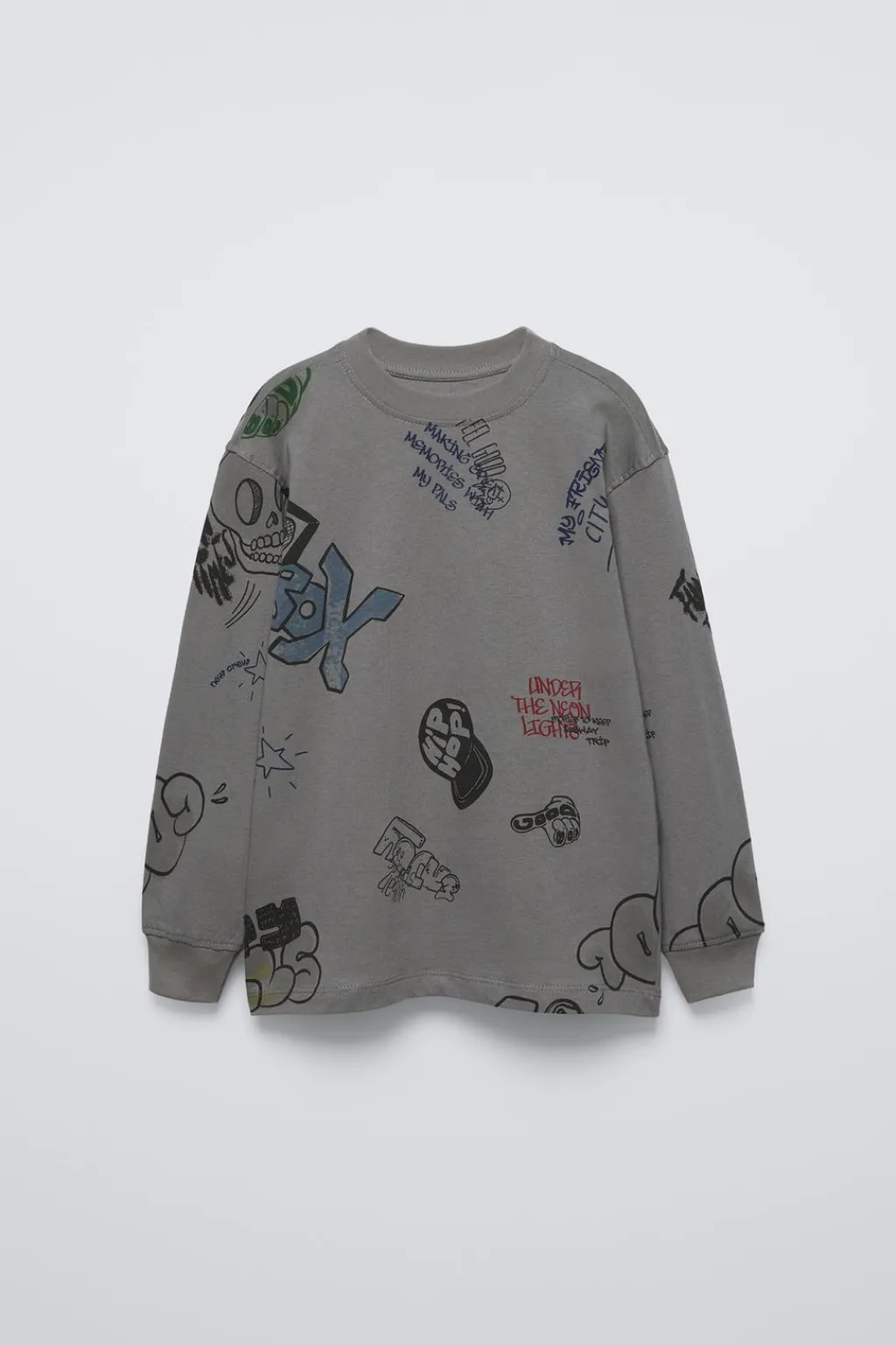 Niños ZARA 6 - 14 Años·Camisetas<CAMISETA ESTAMPADO GRAFFITI
