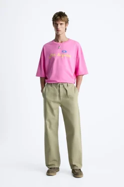 Best CAMISETA ESTAMPADO LAVADO Hombre Camisetas
