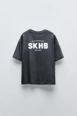 Niños ZARA 6 - 14 Años·Camisetas<CAMISETA ESTAMPADO LOGO