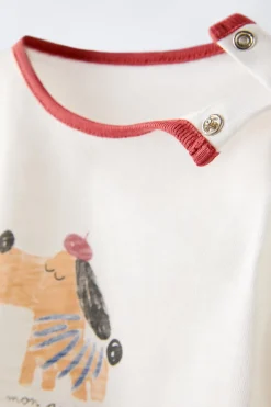 Niños ZARA 6 - 18 Meses·Camisetas<CAMISETA ESTAMPADO PERRO
