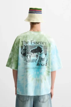 Sale CAMISETA ESTAMPADO TIE DYE Hombre Camisetas