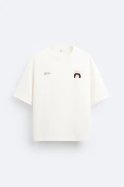Sale CAMISETA ESTAMPADOS CONTRASTE Hombre Sudaderas|Camisetas