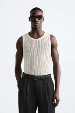 Clearance CAMISETA ESTRUCTURA CALADOS Hombre Jerséis / Chaquetas|Camisetas
