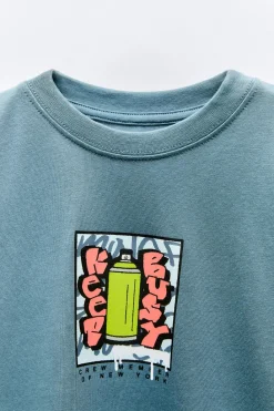 Niños ZARA 6 - 14 Años·Camisetas<CAMISETA GRAFFITI