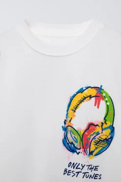 Niños ZARA 6 - 14 Años·Camisetas<CAMISETA GRÁFICO CASCOS