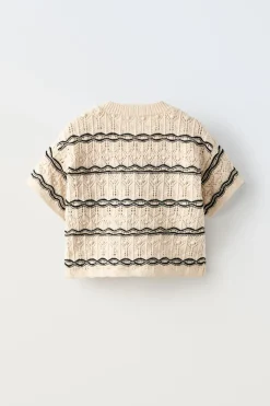 Niños ZARA 6 - 14 Años·Punto<CAMISETA PUNTO CROCHET