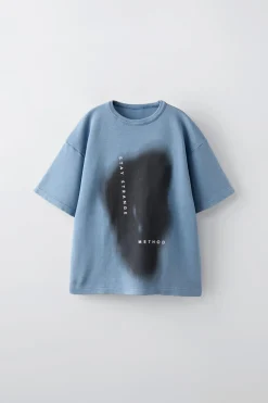 Niños ZARA 6 - 14 Años·Camisetas<CAMISETA PUNTO ESTAMPADO