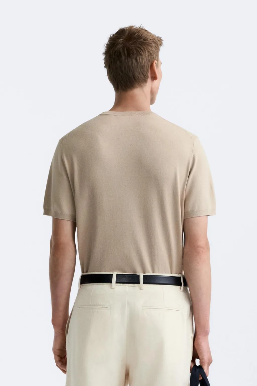Best CAMISETA PUNTO MEZCLA VISCOSA Hombre Jerséis / Chaquetas|Camisetas