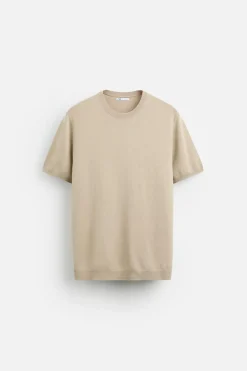 Best CAMISETA PUNTO MEZCLA VISCOSA Hombre Jerséis / Chaquetas|Camisetas