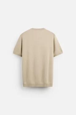 Best CAMISETA PUNTO MEZCLA VISCOSA Hombre Jerséis / Chaquetas|Camisetas