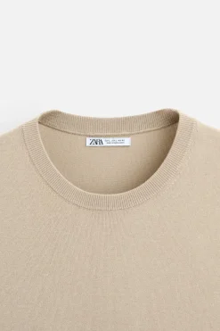 Best CAMISETA PUNTO MEZCLA VISCOSA Hombre Jerséis / Chaquetas|Camisetas