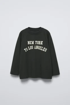 Niños ZARA 6 - 14 Años·Camisetas|6 - 14 Años·Deporte / Chándal<CAMISETA RANGLÁN TEXTO