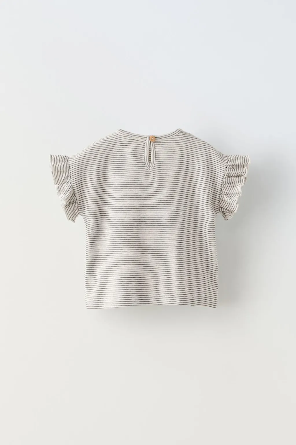 Niños ZARA 6 - 18 Meses·Conjuntos|6 - 18 Meses·Camisetas<CAMISETA RAYAS VOLANTES