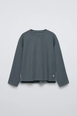 Niños ZARA 6 - 14 Años·Sudaderas|6 - 14 Años·Deporte / Jogging<CAMISETA RIB CON MODAL
