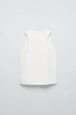 Niños ZARA 6 - 14 Años·Camisetas|6 - 14 Años·Deporte / Jogging<CAMISETA RIB CORAZÓN RELIEVE