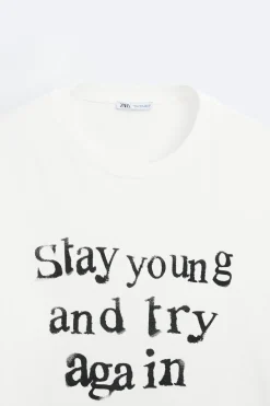 Sale CAMISETA TEXTO ESTAMPADO Hombre Camisetas