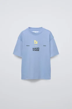 Niños ZARA 6 - 14 Años·Camisetas<CAMISETA TEXTO ROLLING INTO THE WEEK