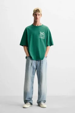 Sale CAMISETA TEXTOS COMBINADOS Hombre Camisetas