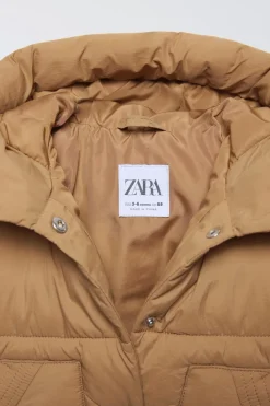 Niños ZARA 0 - 6 Meses·Sacos / Buzos|6 - 18 Meses·Abrigos / Buzos<CAZADORA ACOLCHADA