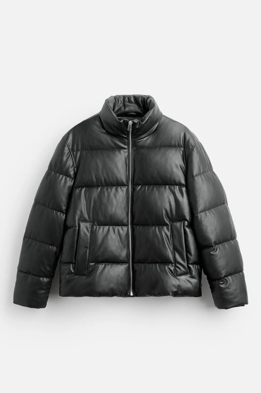 New CAZADORA ACOLCHADA EFECTO PIEL Hombre Plumíferos
