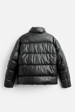 New CAZADORA ACOLCHADA EFECTO PIEL Hombre Plumíferos