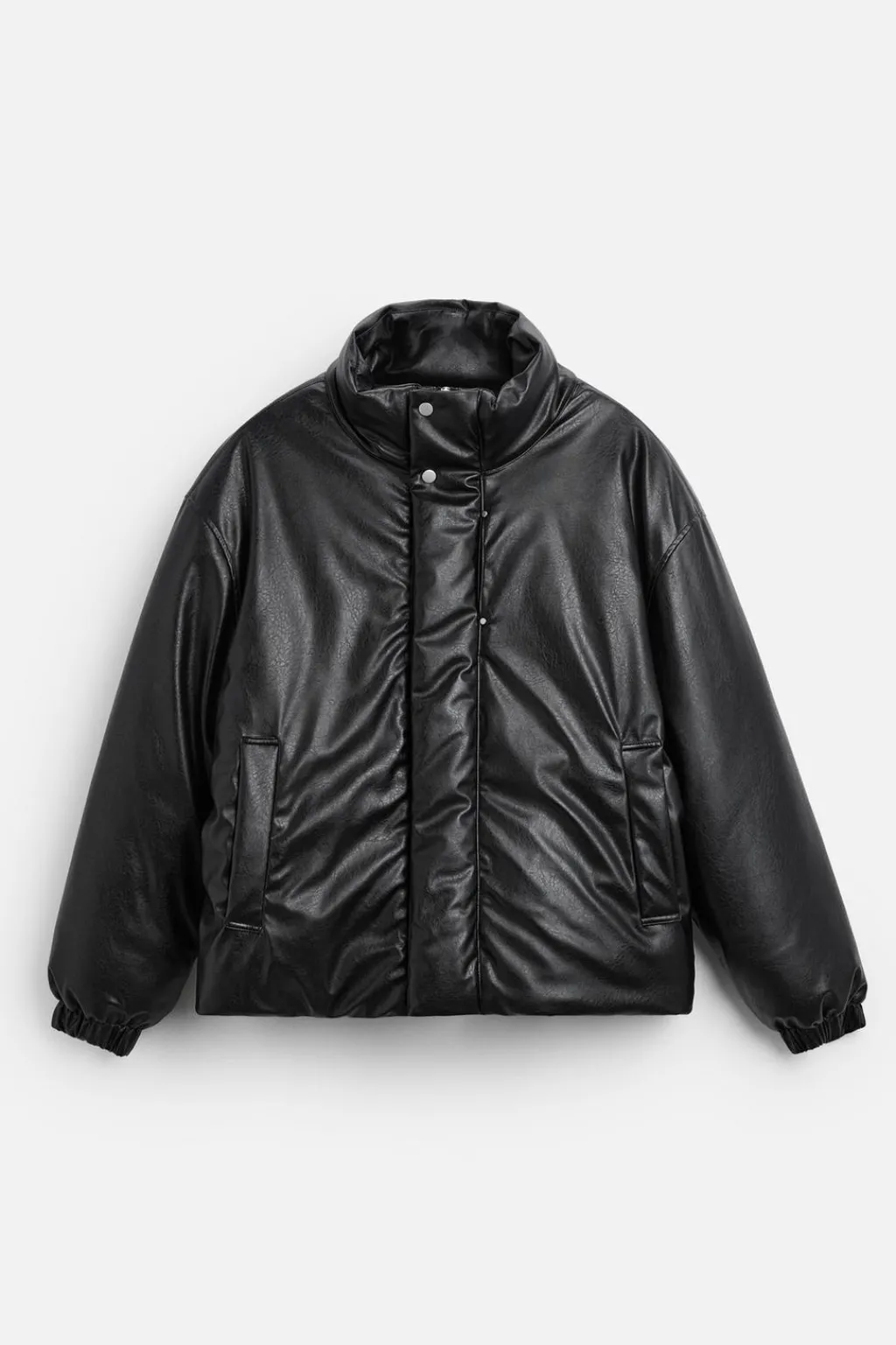 New CAZADORA ACOLCHADA EFECTO PIEL Hombre Plumíferos