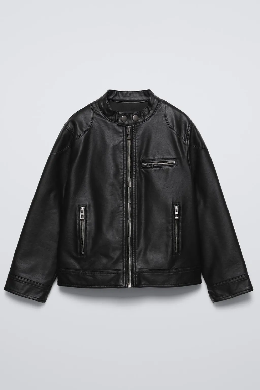 Niños ZARA 6 - 14 Años·Abrigos<CAZADORA BIKER EFECTO PIEL
