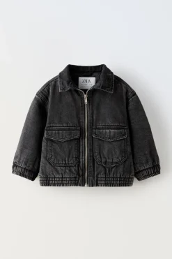 Niños ZARA 1½ - 6 Años·Jeans / Denim|1½ - 6 Años·Total Look<CAZADORA BOMBER DENIM