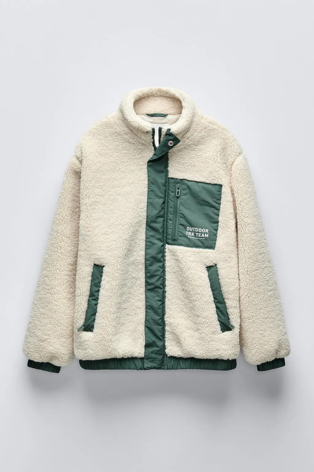 Niños ZARA 6 - 14 Años·Abrigos<CAZADORA BORREGUILLO COMBINADO NYLON