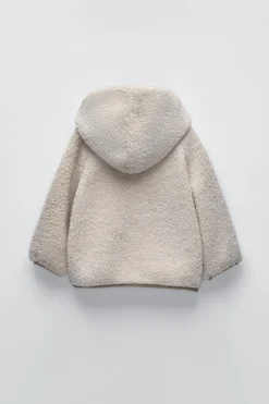Niños ZARA 1½ - 6 Años·Abrigos|1½ - 6 Años·Abrigos<CAZADORA CAPUCHA BORREGUILLO