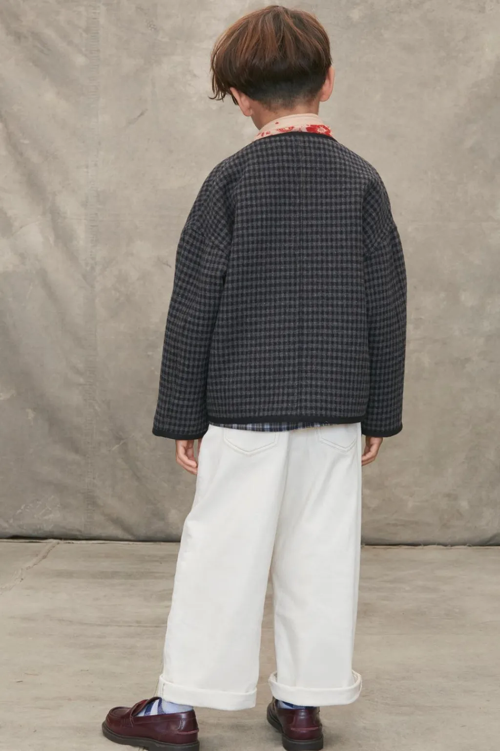 Niños ZARA 6 - 14 Años·Abrigos<CAZADORA CON LANA CUADRO VICHY LIMITED EDITION
