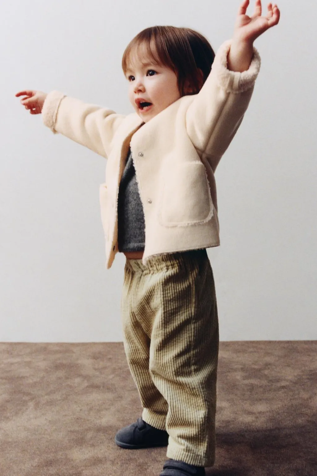 Niños ZARA 0 - 6 Meses·Sacos / Buzos|6 - 18 Meses·Abrigos / Buzos<CAZADORA DOBLE FAZ