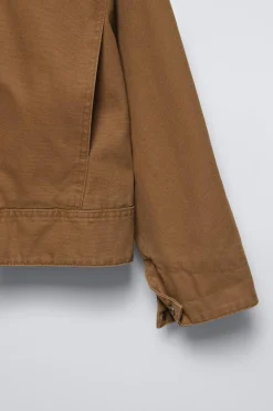 Niños ZARA 6 - 14 Años·Abrigos<CAZADORA LAVADA CUELLO PANA
