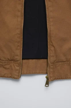 Niños ZARA 6 - 14 Años·Abrigos<CAZADORA LAVADA CUELLO PANA