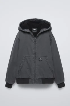 Niños ZARA 6 - 14 Años·Abrigos<CAZADORA SARGA LAVADA FORRADA