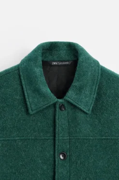 Fashion CAZADORA TEXTURA CEPILLADO Hombre Sobrecamisas