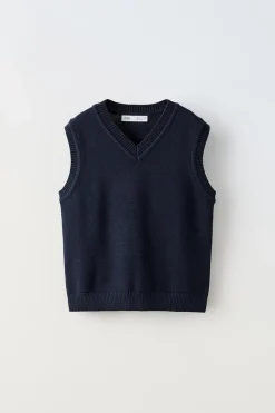 Niños ZARA 6 - 14 Años·Punto|6 - 14 Años·Trajes<CHALECO PUNTO