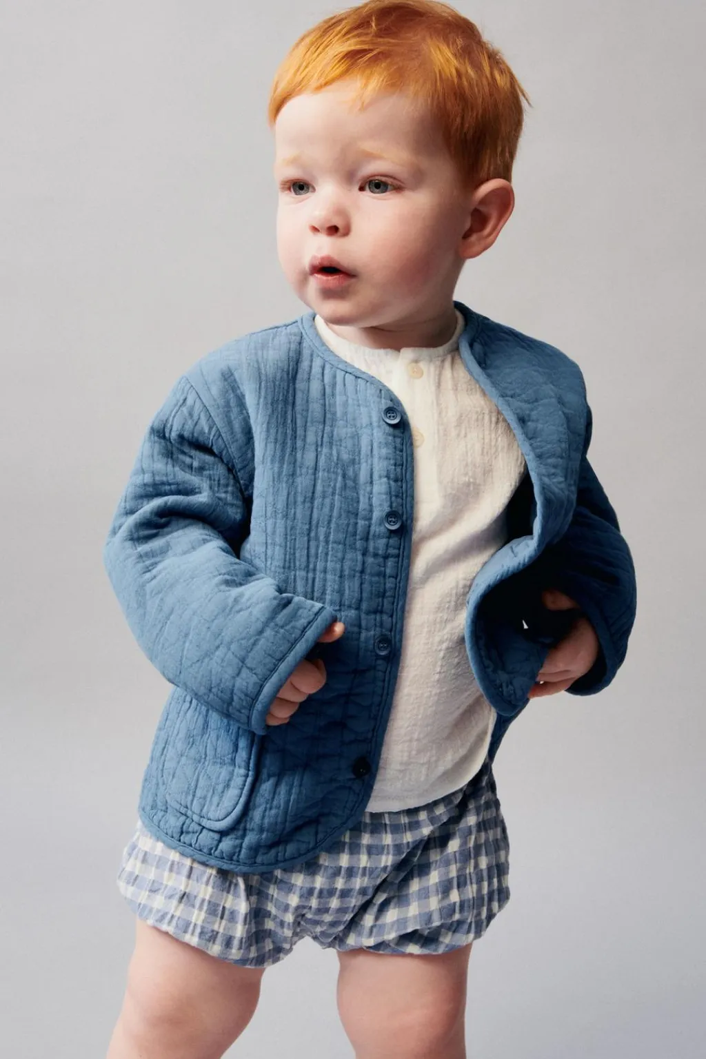 Niños ZARA 0 - 6 Meses·Sacos / Buzos|6 - 18 Meses·Abrigos / Buzos<CHAQUETA ACOLCHADA BOLSILLOS
