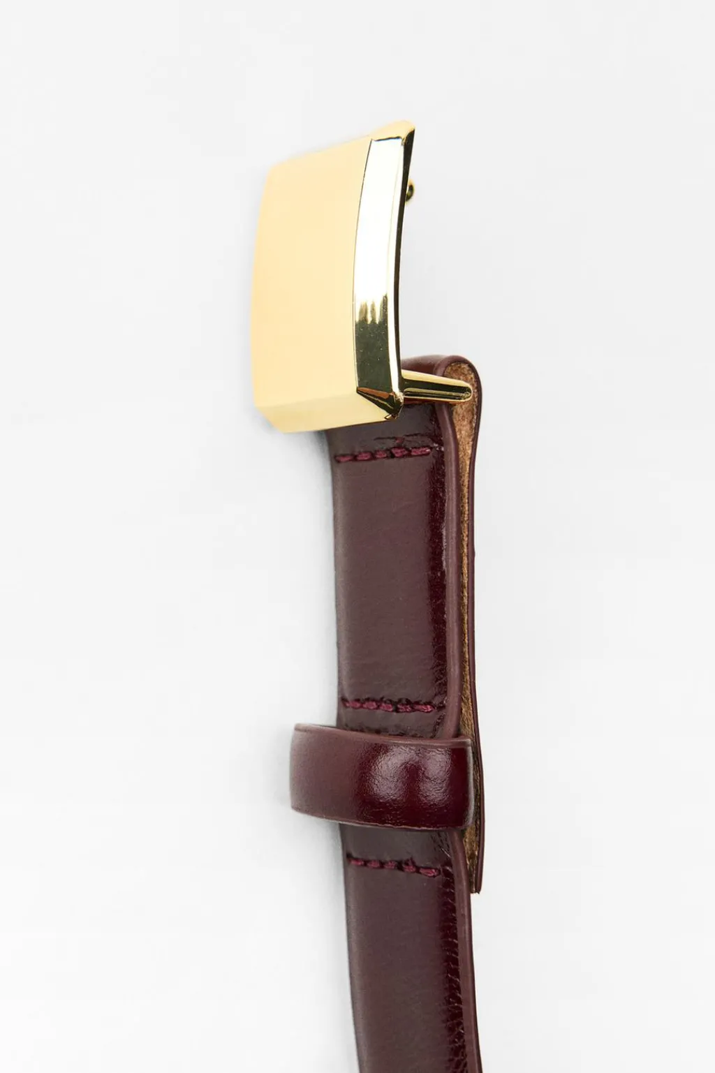 Best CINTURÓN FINO PIEL HEBILLA CUADRADA Mujer Accesorios / Bisuteria