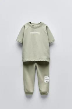 Niños ZARA 1½ - 6 Años·Camisetas|1½ - 6 Años·Sudaderas<CONJUNTO JOGGING SUDADERA Y PANTALÓN