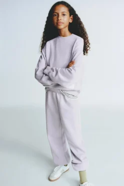 Niños ZARA 6 - 14 Años·Sudaderas|6 - 14 Años·Pantalones<CONJUNTO SUDADERA Y JOGGERS ETIQUETA