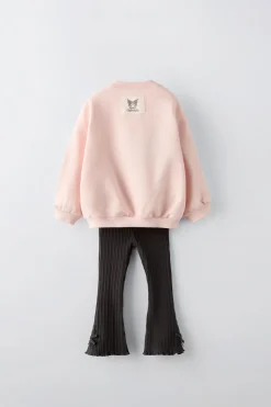 Niños ZARA 1½ - 6 Años·Sudaderas|1½ - 6 Años·Pantalones<CONJUNTO SUDADERA Y LEGGING KUROMI © SANRIO