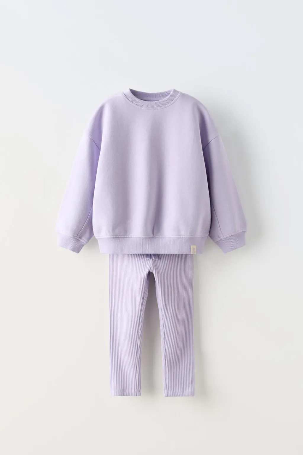 Niños ZARA 1½ - 6 Años·Sudaderas|1½ - 6 Años·Pantalones<CONJUNTO SUDADERA Y LEGGING RIB