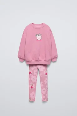 Niños ZARA 1½ - 6 Años·Sudaderas|1½ - 6 Años·Pantalones<CONJUNTO SUDADERA Y LEGGING PEPPA PIG ™