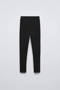 Niños ZARA 6 - 14 Años·Sudaderas|6 - 14 Años·Pantalones<CONJUNTO SUDADERA Y LEGGING RIB TEXTO