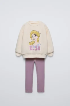 Niños ZARA 1½ - 6 Años·Sudaderas|1½ - 6 Años·Pantalones<CONJUNTO SUDADERA Y LEGGING ELSA FROZEN © DISNEY