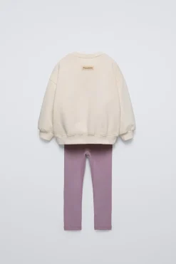 Niños ZARA 1½ - 6 Años·Sudaderas|1½ - 6 Años·Pantalones<CONJUNTO SUDADERA Y LEGGING ELSA FROZEN © DISNEY