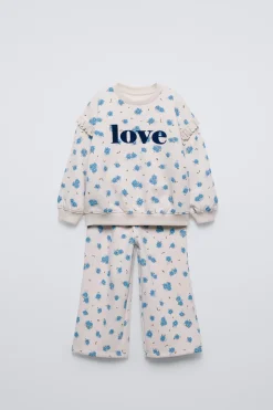 Niños ZARA 1½ - 6 Años·Sudaderas|1½ - 6 Años·Pantalones<CONUNTO SUDADERA Y PANTALÓN ESTAMPADO