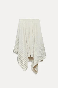 Outlet FALDA ASIMÉTRICA PLISADA Mujer Faldas / Shorts